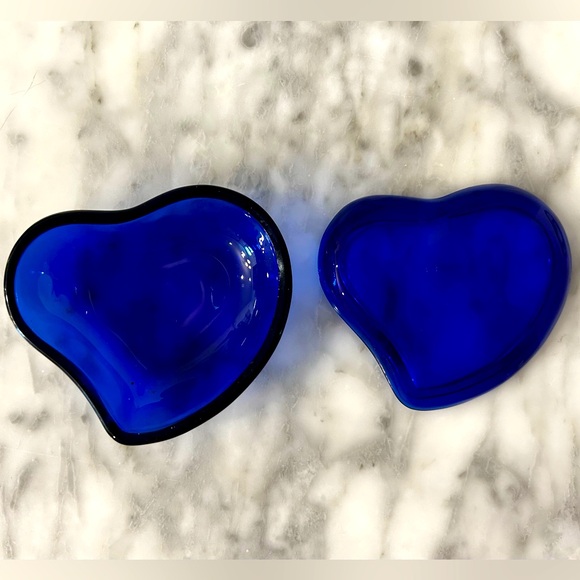 Elsa Peretti Cobalt Blue Heart Trinket box - Picture 3 of 3